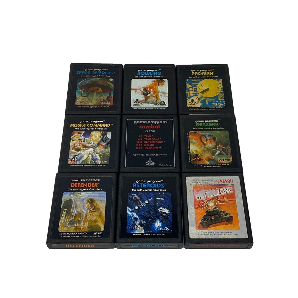 Lot of 9 Atari 2600 Game Cartridges #01